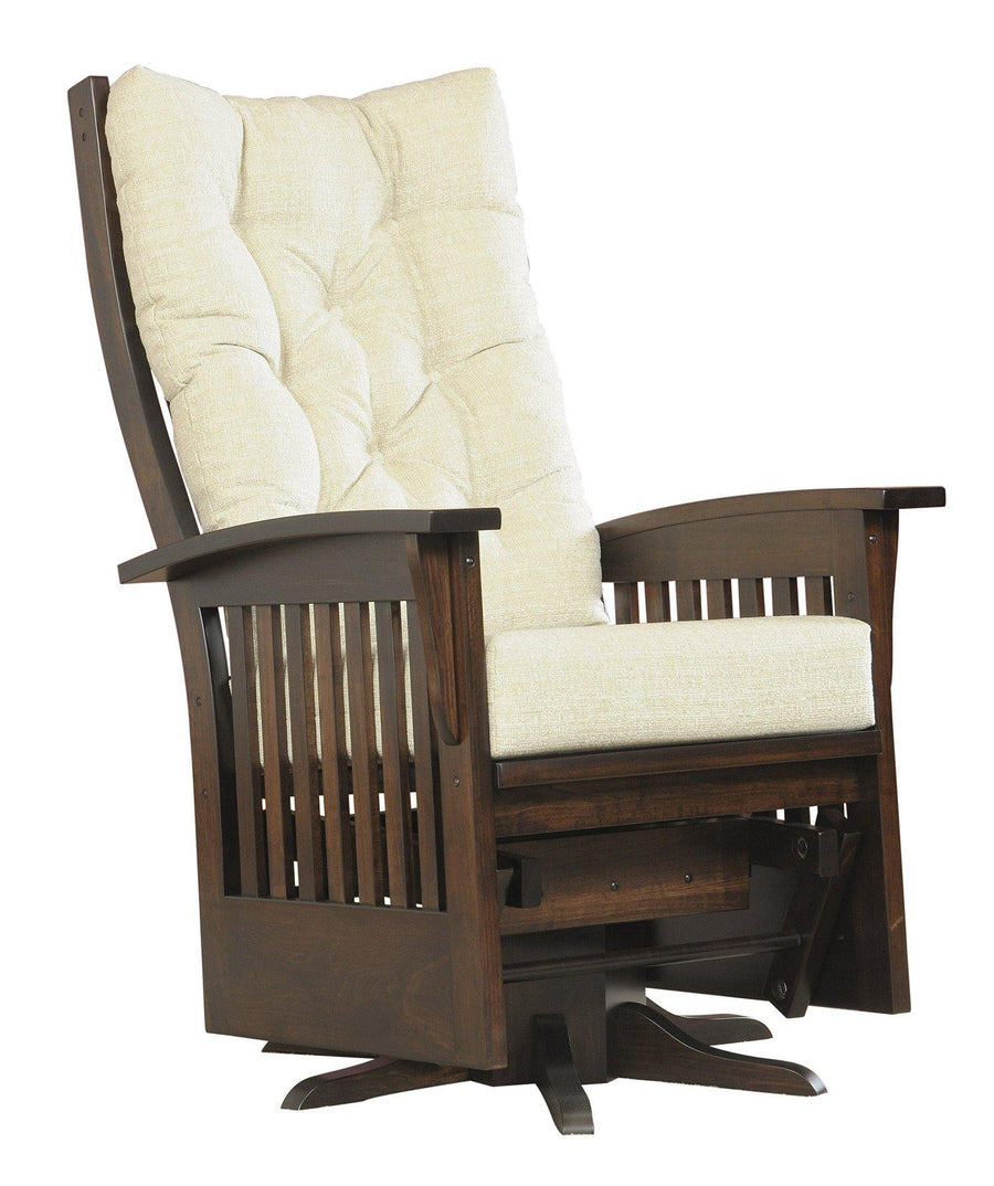 Amish Deluxe Swivel Glider - Charleston Amish Furniture