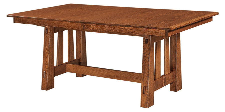 Fremont Amish Trestle Table - Charleston Amish Furniture