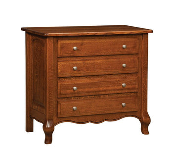 French Country 4-Drawer Amish Dresser - Charleston Amish Furniture