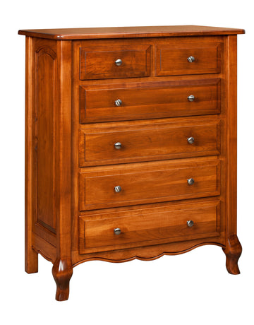 French Country Amish 6-Drawer Chest - Charleston Amish Furniture