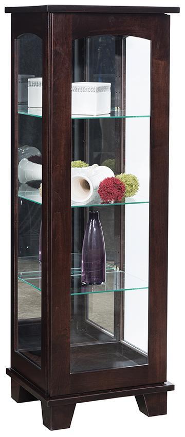 Contemporary Amish Curio Cabinet - Charleston Amish Furniture