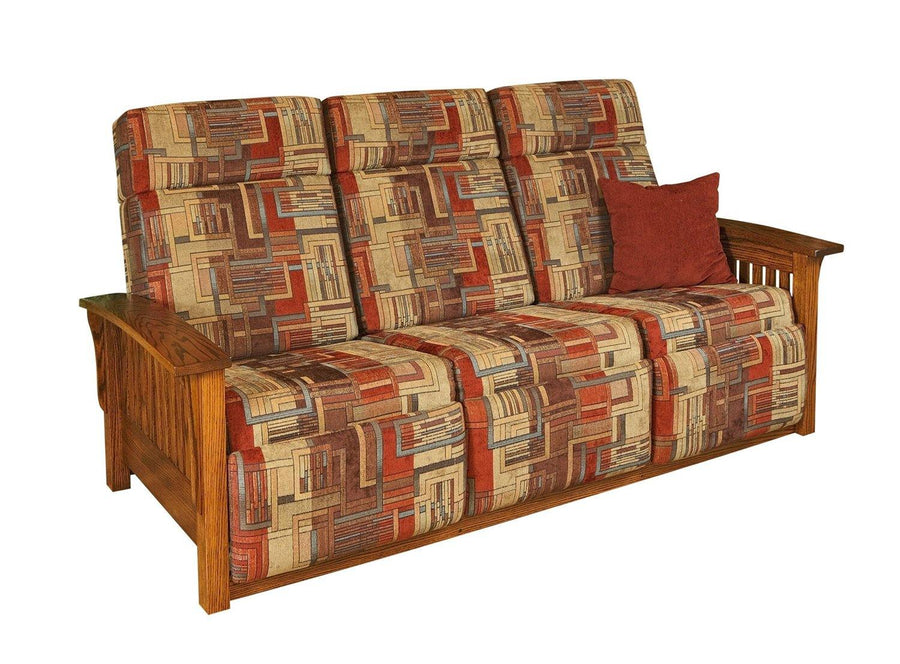 Amish Mission Sofa Recliner - Charleston Amish Furniture