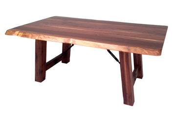 Settlers Amish Trestle Live Edge Table