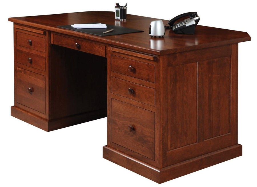 Homestead Amish Executive Desk - Charleston Amish Furniture