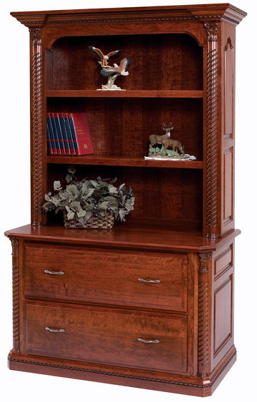 Lexington Amish Lateral File & Bookshelf - Charleston Amish Furniture