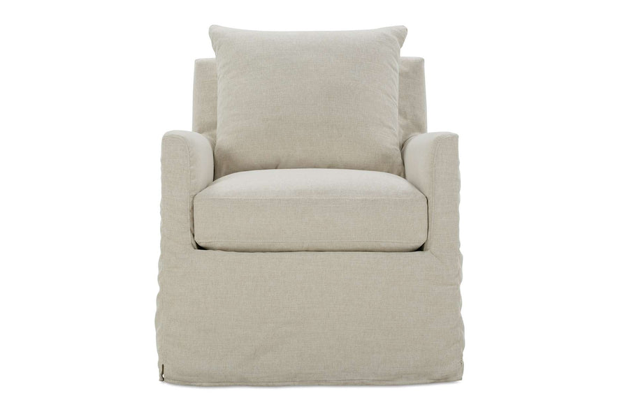 Lilah Express Slipcover Swivel Glider and Ottoman