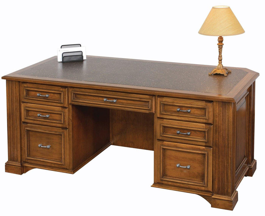 Lincoln Amish Executive Desk - Charleston Amish Furniture