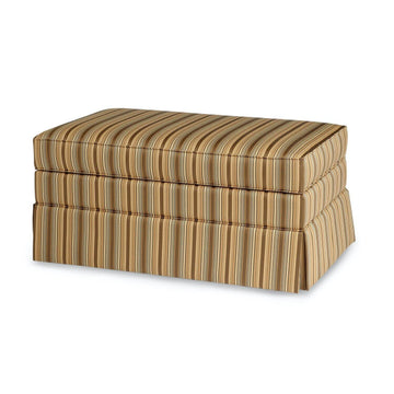 Smith Brothers Storage Ottoman with Skirt (900) - Charleston Amish Furniture