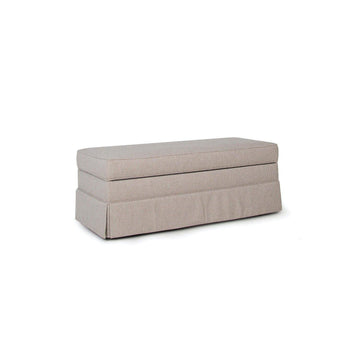 Smith Brothers Storage Ottoman with Skirt (901) - Charleston Amish Furniture