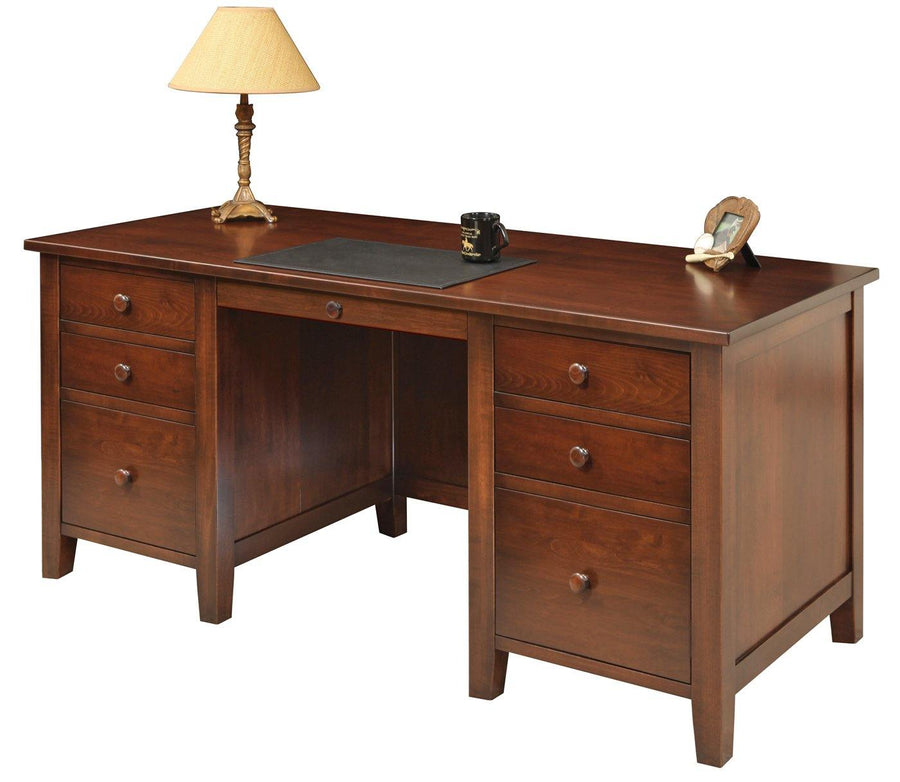 Manhattan Amish Executive Desk - Charleston Amish Furniture
