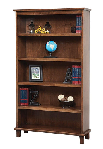 Manhattan Solid Wood Amish Bookshelf - Charleston Amish Furniture
