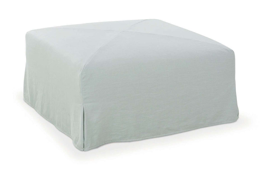 Miles Slipcover Ottoman