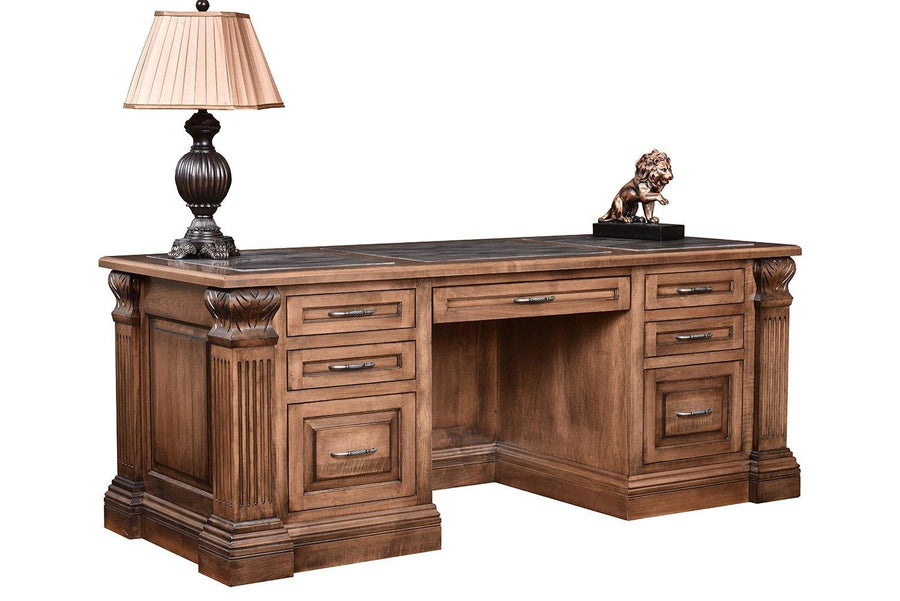 Montereau Amish Executive Desk - Charleston Amish Furniture