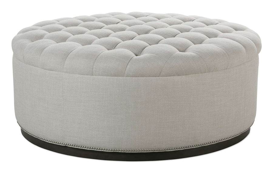 Circle Tufted Ottoman 48x48