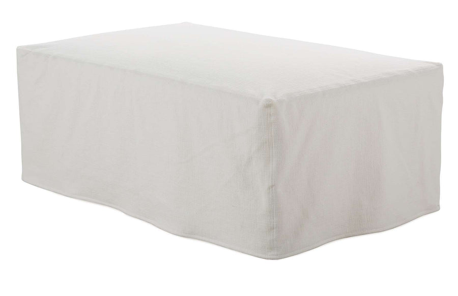 Rectangle Plain Slipcover Ottoman 30x52