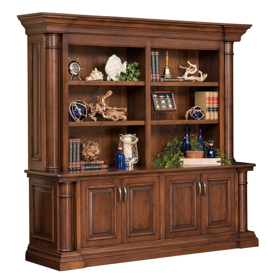 Paris Amish Credenza & Hutch - Charleston Amish Furniture