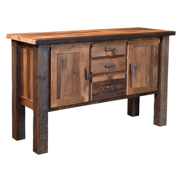 Almanzo Amish Reclaimed Wood Wine Server - Charleston Amish Furniture