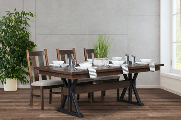 Boston Amish Reclaimed Barnwood Dining Collection - Charleston Amish Furniture