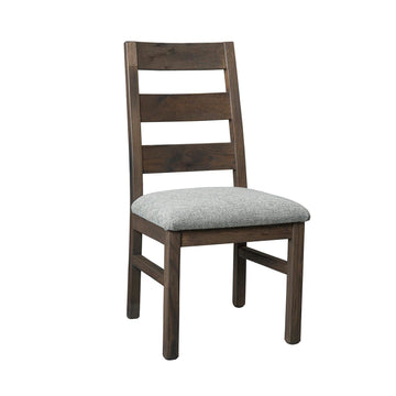 Brighthouse Amish Reclaimed Side Chair with Upholstered Seat - Charleston Amish Furniture