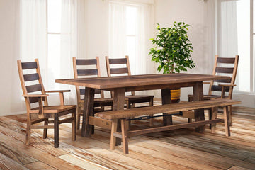 Cleveland Amish Reclaimed Wood Dining Collection - Charleston Amish Furniture