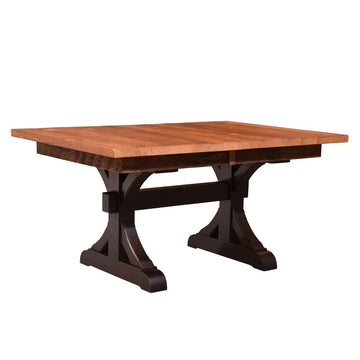 Croft Amish Extendable Top Reclaimed Wood Dining Table - Charleston Amish Furniture