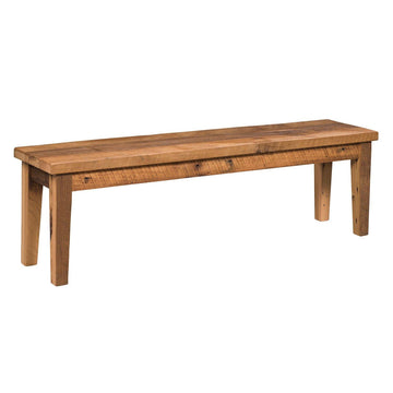 Edinburgh Amish Reclaimed Wood Bench - Charleston Amish Furniture