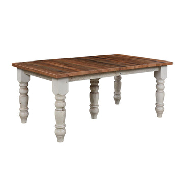 Urban Farmhouse Amish Extendable Top Reclaimed Wood Dining Table - Charleston Amish Furniture