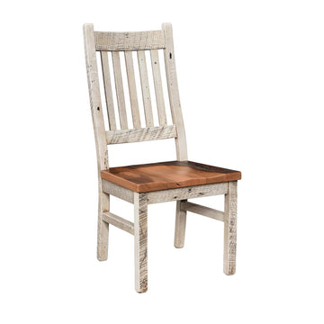 Urban Farmhouse Amish Reclaimed Wood Side Chair - Charleston Amish Furniture