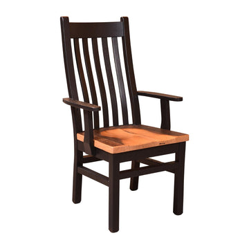 Golden Gate Amish Reclaimed Wood Arm Chair - Charleston Amish Furniture