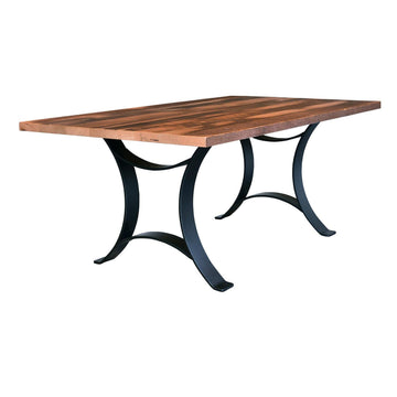 Golden Gate Amish Solid Top Reclaimed Wood Dining Table - Charleston Amish Furniture