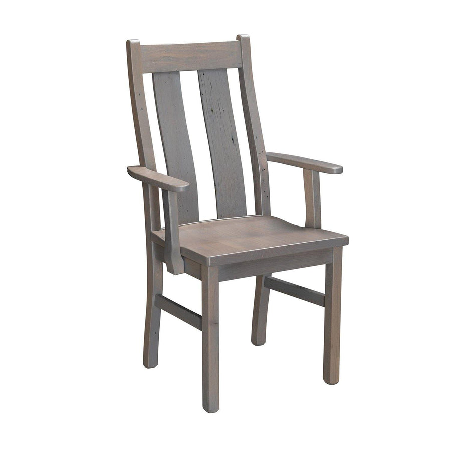 Hartland Amish Reclaimed Wood Arm Chair - Charleston Amish Furniture