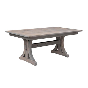 Hartland Amish Solid Top Reclaimed Wood Dining Table - Charleston Amish Furniture