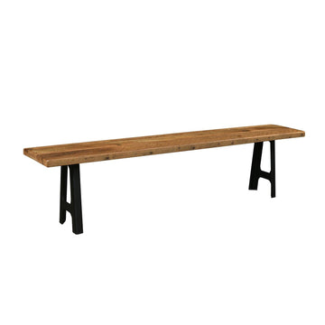 Kings Bridge Amish Reclaimed Wood Bench - Charleston Amish Furniture