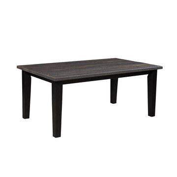 London Amish Solid Top Reclaimed Wood Dining Table - Charleston Amish Furniture