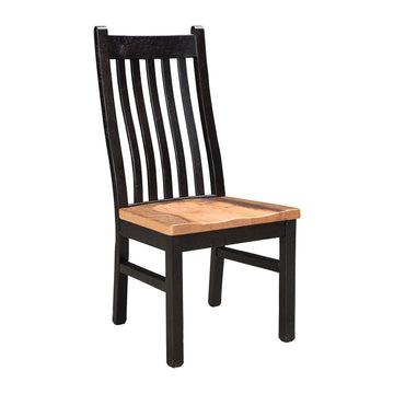 Manchester Amish Reclaimed Wood Side Chair - Charleston Amish Furniture