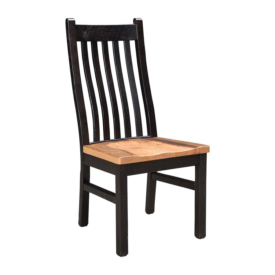 Manchester Amish Reclaimed Wood Side Chair - Charleston Amish Furniture