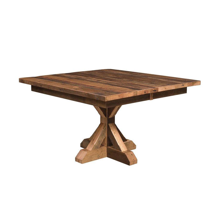 Norwich Amish Extendable Top Reclaimed Wood Dining Table - Charleston Amish Furniture
