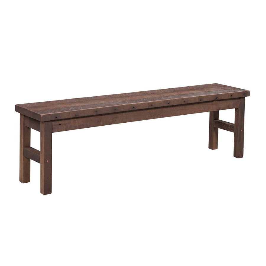 Oxford Amish Reclaimed Wood Bench - Charleston Amish Furniture