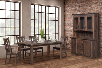 Oxford Amish Reclaimed Wood Dining Collection - Charleston Amish Furniture