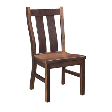 Oxford Amish Reclaimed Wood Side Chair - Charleston Amish Furniture