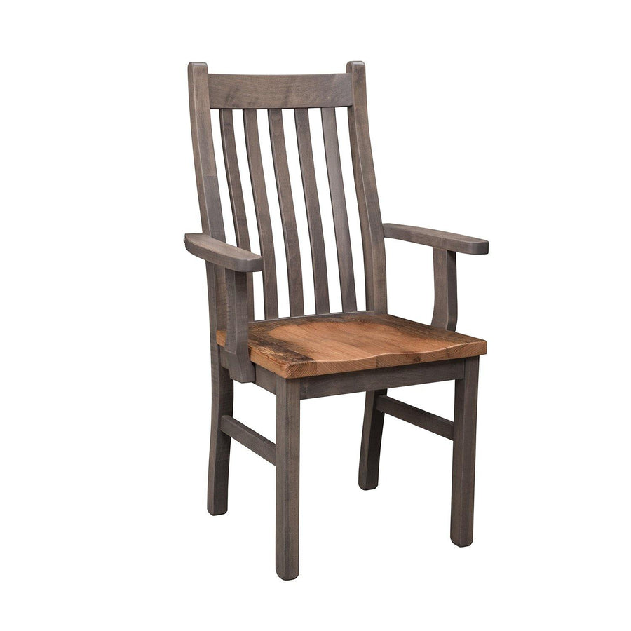 Stonehouse Amish Reclaimed Wood Arm Chair - Charleston Amish Furniture