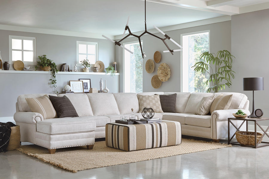 Smith Brothers 253 Fabric Sectional - Charleston Amish Furniture
