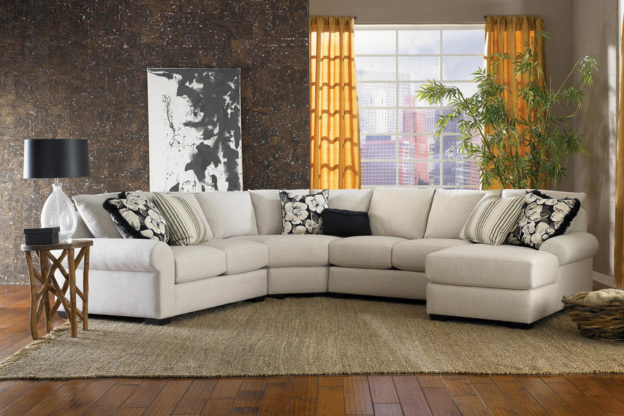 Smith Brothers 8213-A Fabric Sectional - Charleston Amish Furniture