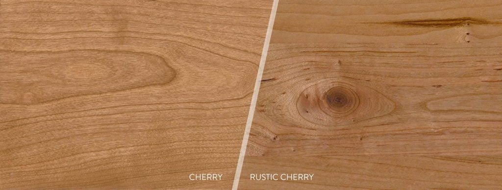 Cherry and rustic cherry solid wood grain pattern