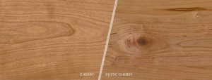 Cherry and rustic cherry solid wood grain pattern