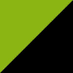 Lime Green / Black swatch - Poly Colors