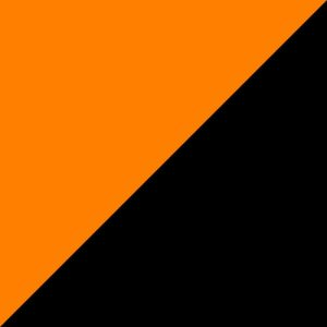 Tangerine / Black swatch - Poly Colors